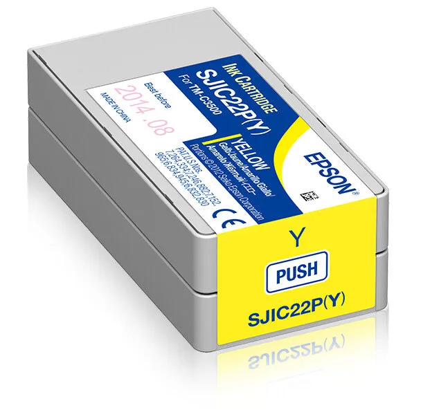 Original Epson SJIC22PY Yellow Ink Cartridge