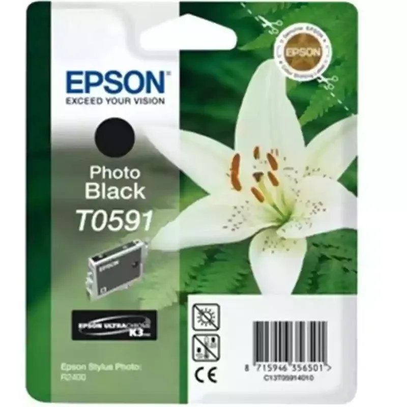 Original Epson T0591 Photo Black Ink Cartridge