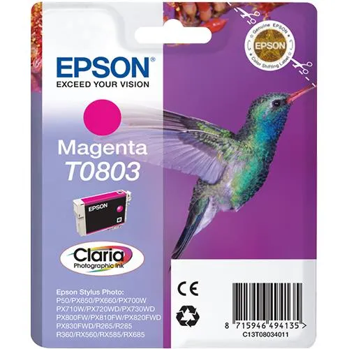 Original Epson T0803 Magenta Ink Cartridge
