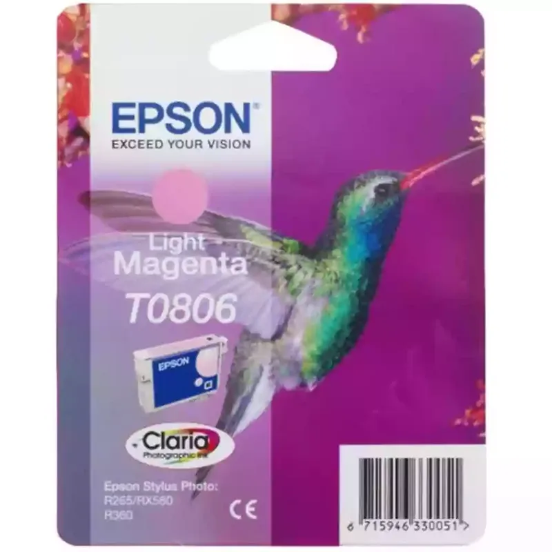 Original Epson T0806 Light Magenta Ink Cartridge