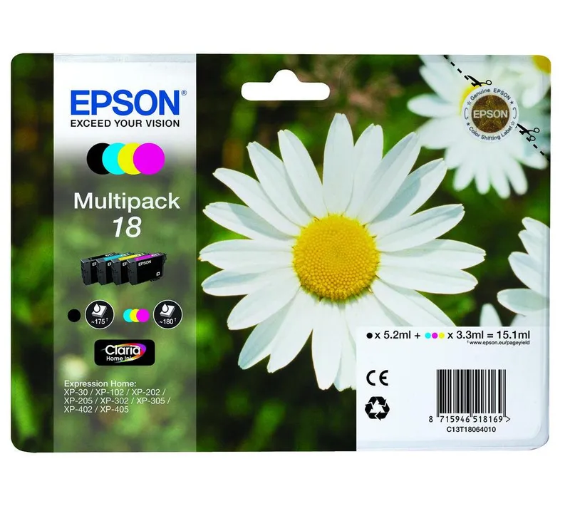 Original Epson T1806 Ink Cartridge Multipack