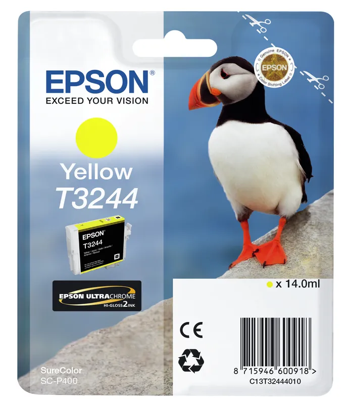 Original Epson T3244 Yellow Ink Cartridge