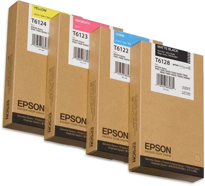 Original Epson T6122 Cyan Ink Cartridge