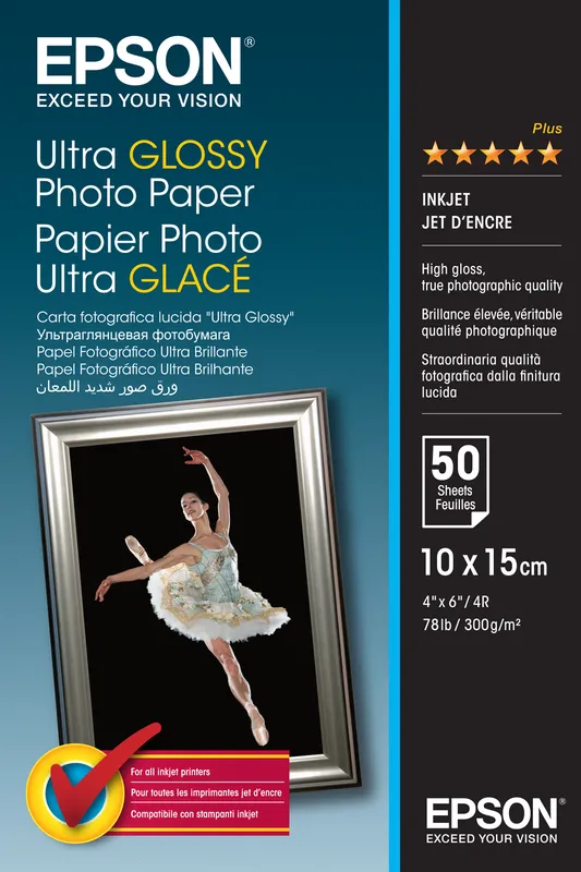 Original Epson Ultra Glossy Photo Paper (10x15) 50sh