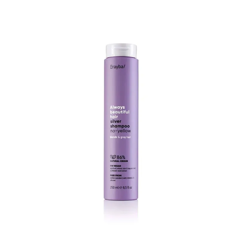 Erayba Unisex Abh Silver Shampoo No Yellow 250ml in Clear Clear female