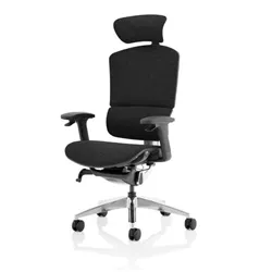 Ergo Click Plus Black FabriMesh With Headrest