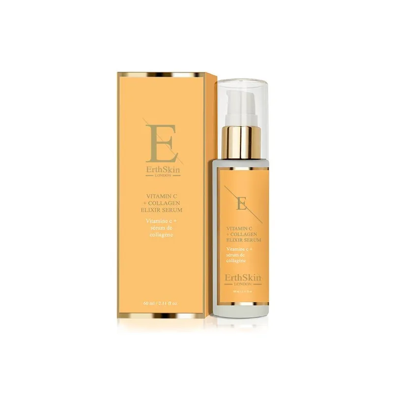 Erth Skin London Unisex Vitamin C + Collagen Elixir Serum 60ml - One Size