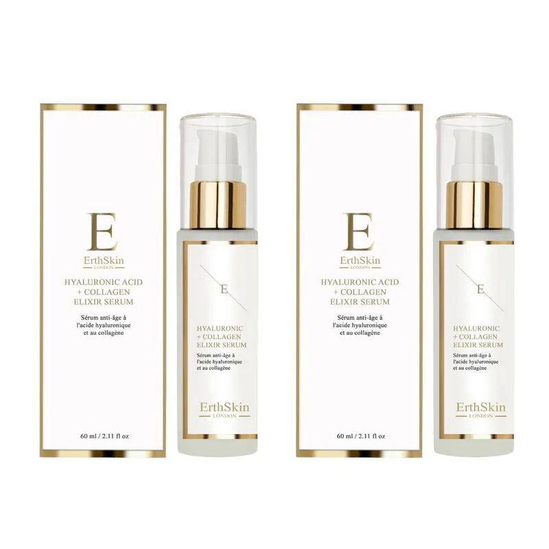 Erth Skin London ErthSkin London 2x Hyaluronic acid & Collagen Serum - 60ml in White - White