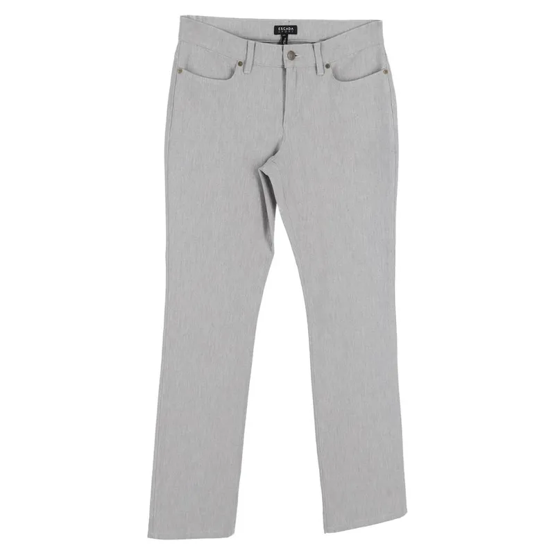 Escada Women's Preloved Straight-Leg Jeans in Grey Cotton Denim Size: 36 Grey female