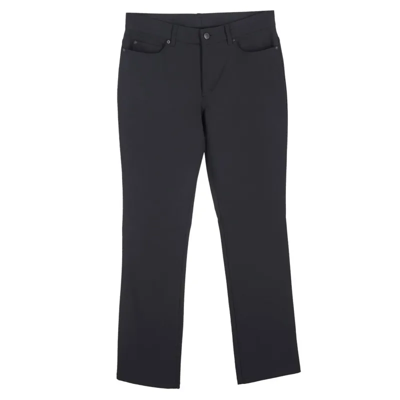 Escada Women's Preloved Straight-Leg Trousers in Black Silk Size: 38 Black female