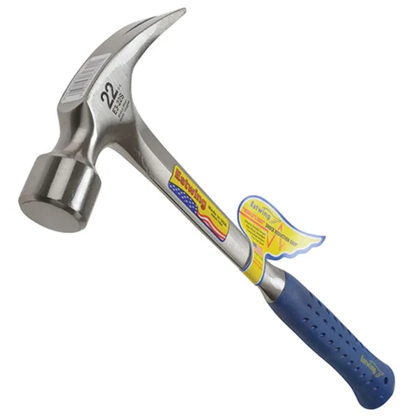 Estwing E3/24S Straight Claw Framing Hammer - Vinyl Grip 680g (24oz)