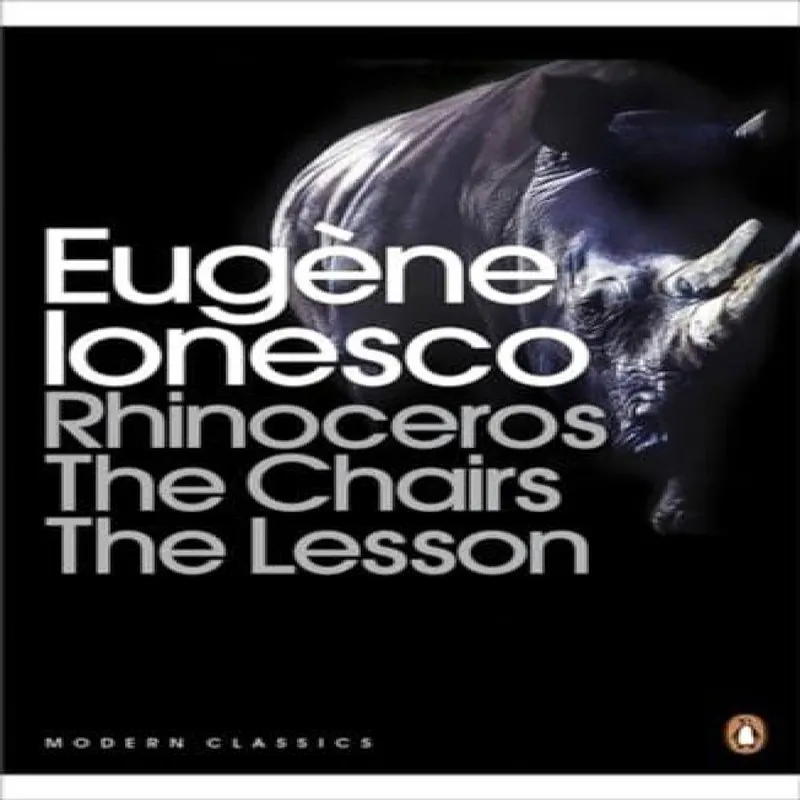 Eugene Ionesco Rhinoceros, The Chairs, The Lesson Paperback Book Multicolor