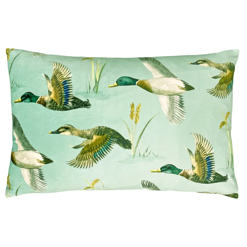 Evans Lichfield Country Duck Pond Cushion - Mint - One Size
