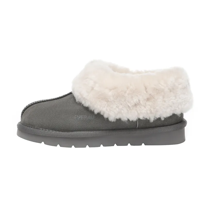 Ever Au Womens Women Ibis Slippers - Grey Suede - Size Eu 39