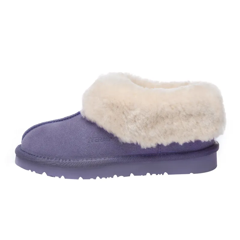 Ever Au Womens Women Ibis Slippers - Lilac Suede - Size Eu 40