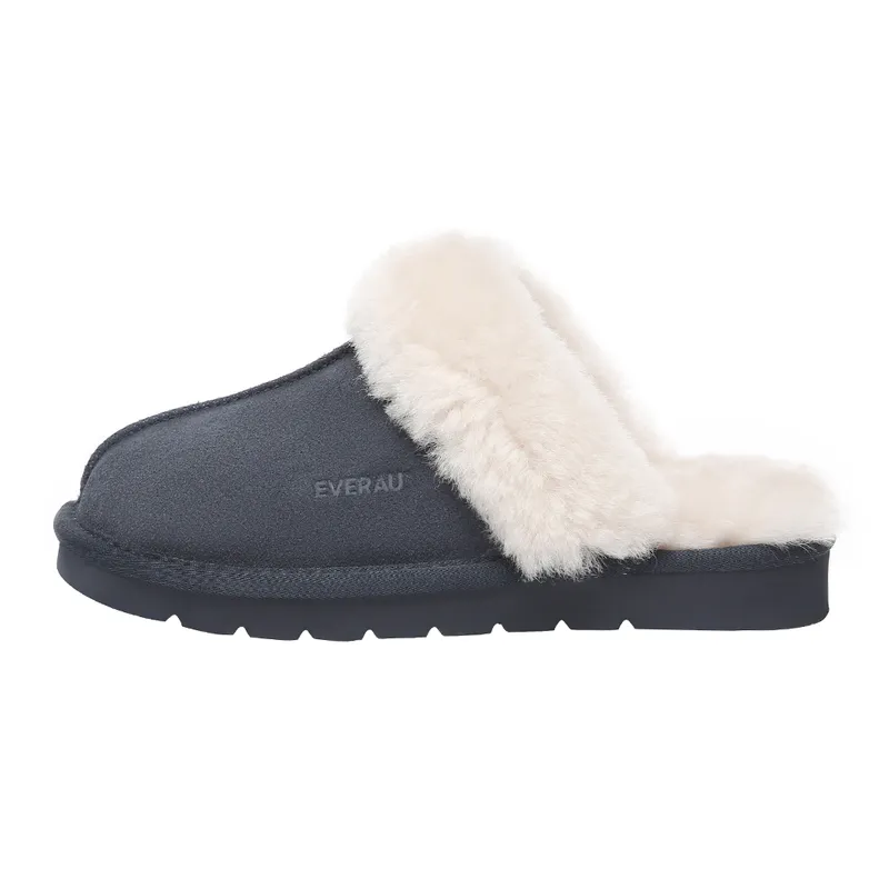 Ever Au Womens Women Raven Slippers - Navy Suede - Size Eu 36