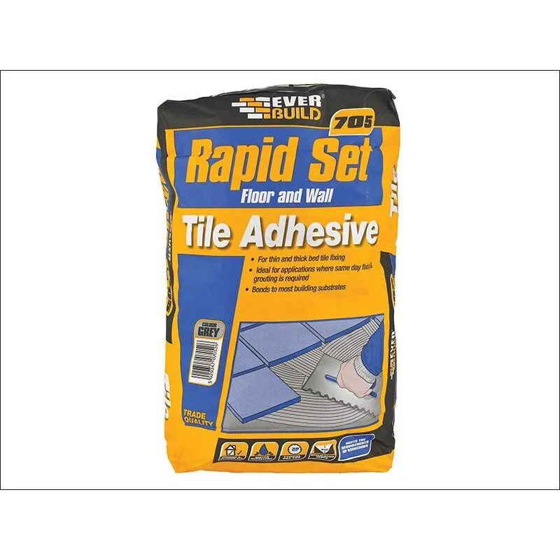 705 Rapid Set Tile Mortar 20kg EVBRAPID20 - Everbuild