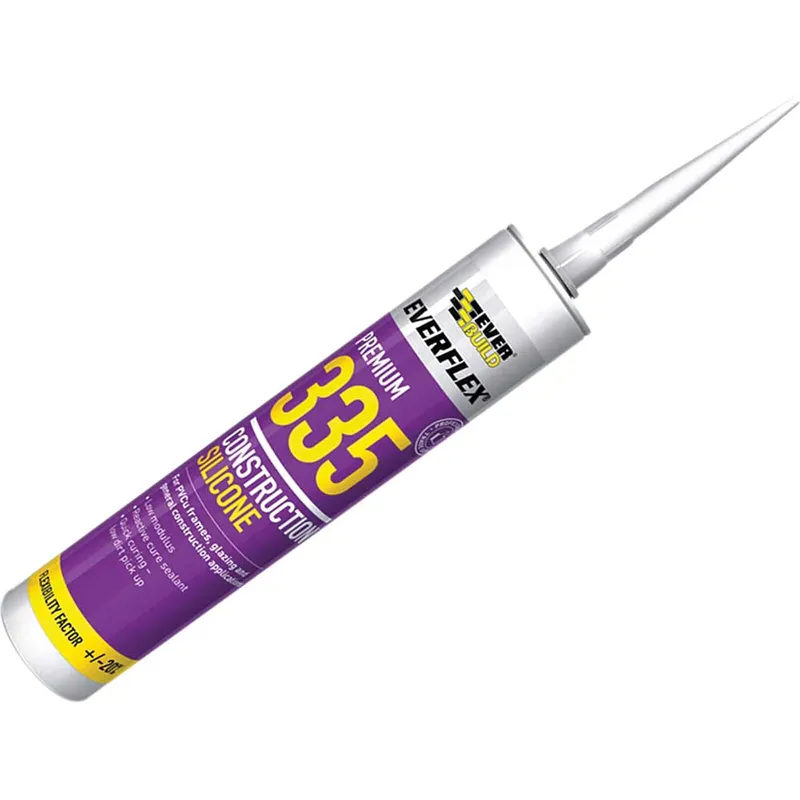 Everbuild Construction Silicone Sealant White 310ml