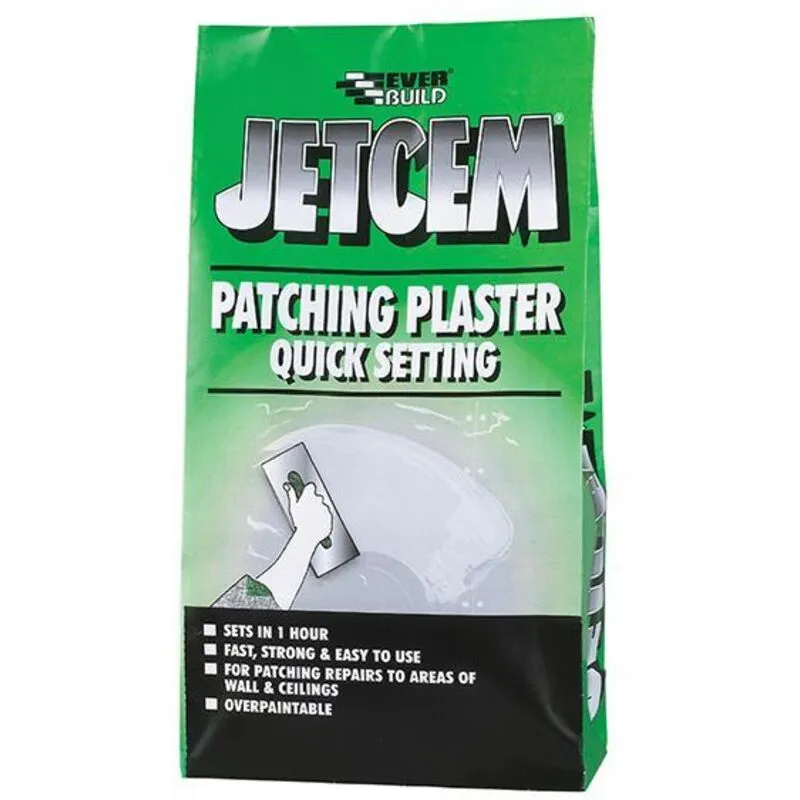 Everbuild - JETPATCH6 Jetcem Quick Set Patching Plaster (Single 6kg Pack) EVBJETPATCH6