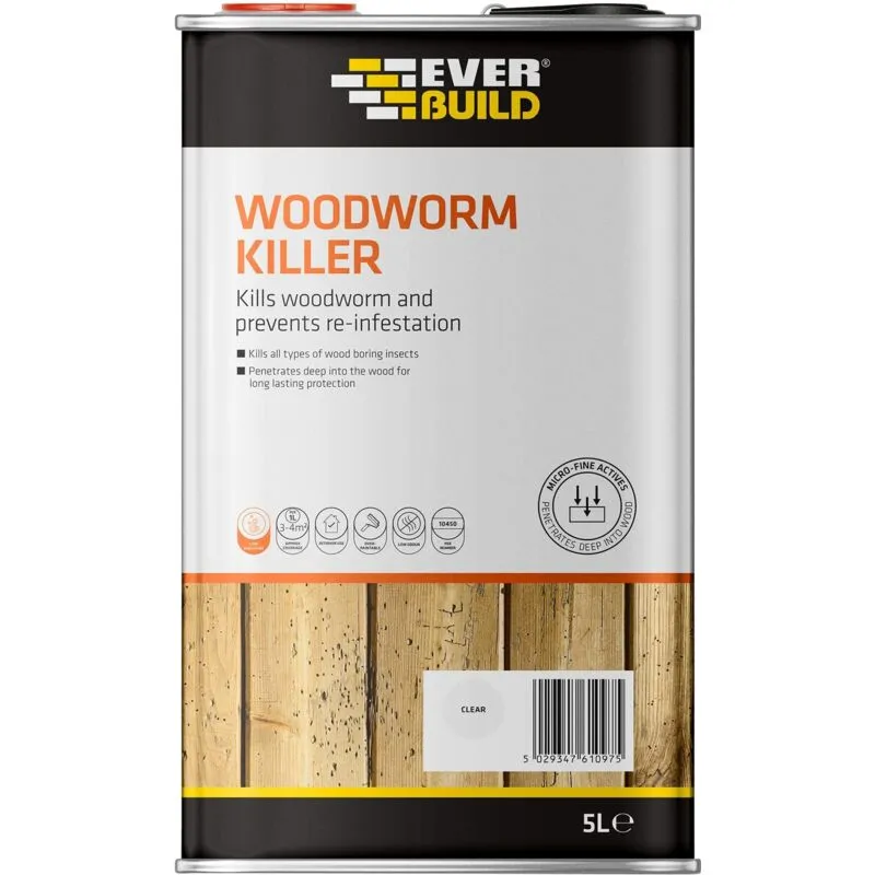Everbuild Lumberjack Woodworm Killer 5l