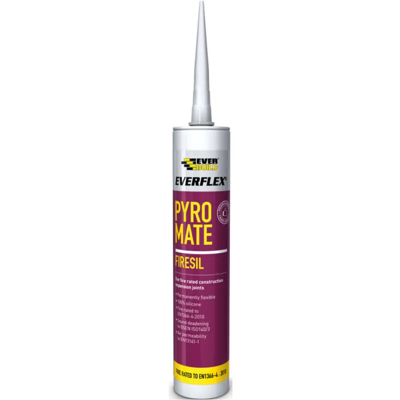 Everbuild Pyro Mate Firesil White 295Ml White