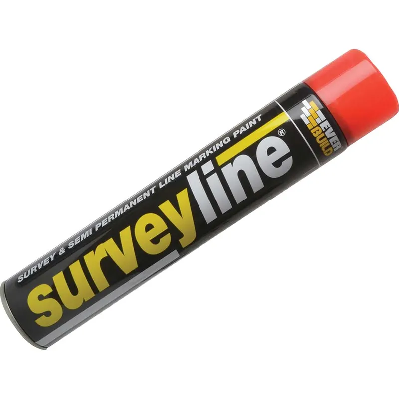Everbuild Surveyline Marker Spray Red 700ml