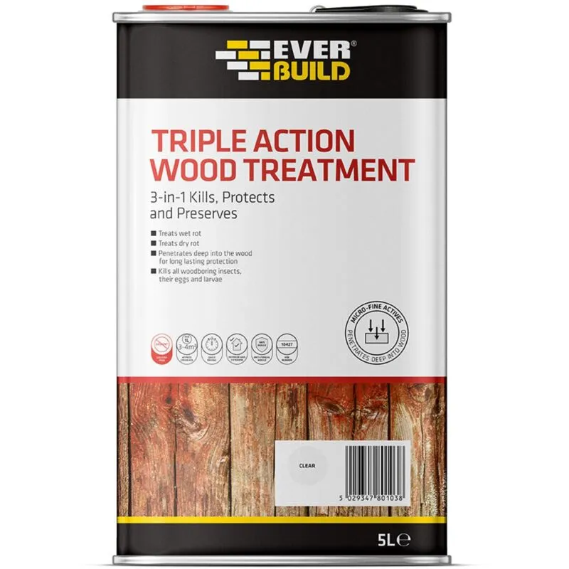 Everbuild Lumberjack Triple Action Wood Treatment 5l