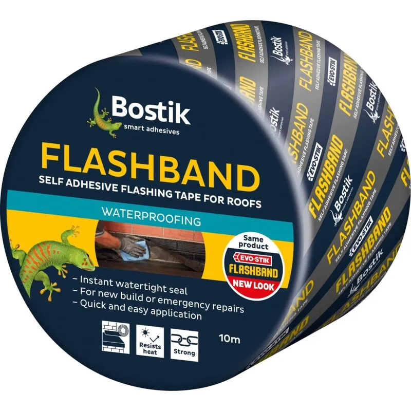 Flashband Roll Grey 100mm x 10m EVOFB100 - Evo-stik