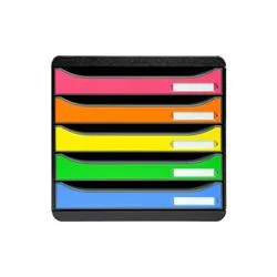 Exacompta Big Box Plus 5-Drawer Storage Set Stackable Label - 309798D