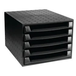 Exacompta Forever 5 Drawer Set Black 221014D