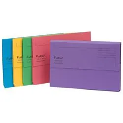 Exacompta Forever Document Wallet Manilla Foolscap Assorted (Pack 25)