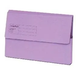 Exacompta Guildhall Document Wallet Foolscap Violet (50 Pack)