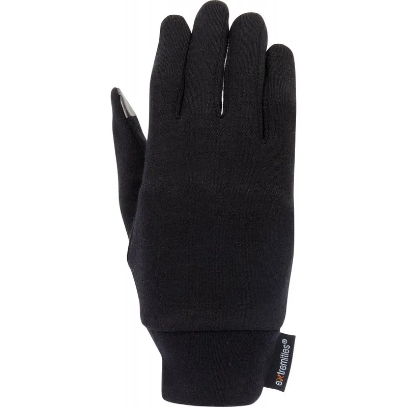 Extremities Merino Touch Liner Glove / Black / L - Size: Large