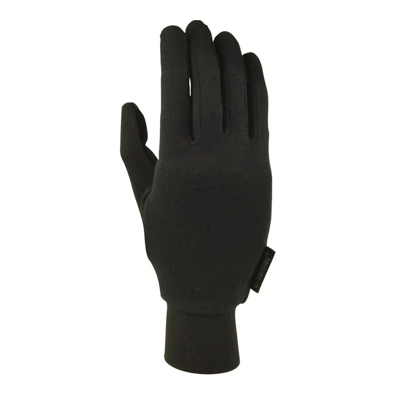 Extremities Silk Liner Glove / Black / M - Size: Medium