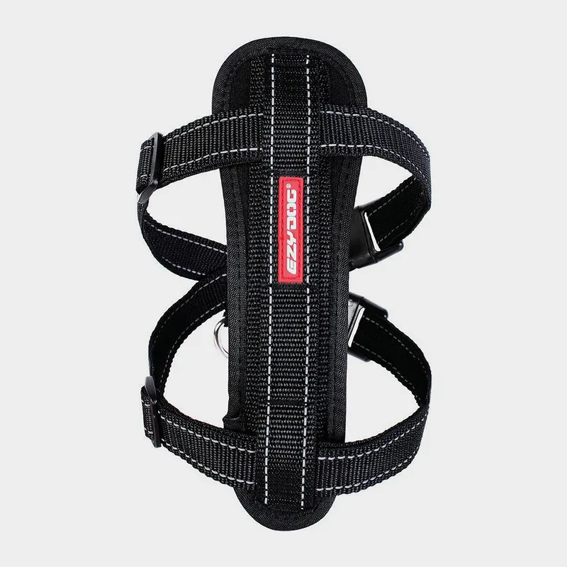 EzyDog Chest Plate Dog Harness (XL), Black