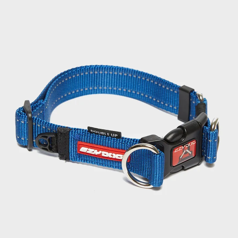 EzyDog Double Up Dog Collar (Large), Blue