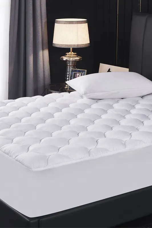 Ezysleep Deep Fill Cloud Like Super Soft Mattress Topper in White Size: Single White Single