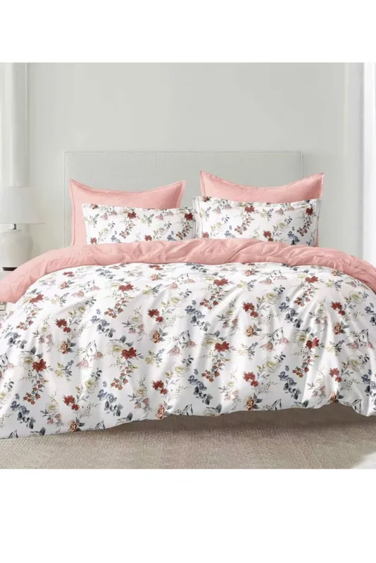 Ezysleep Fleur Floral Printed Duvet Set in Pink Size: King - Pink