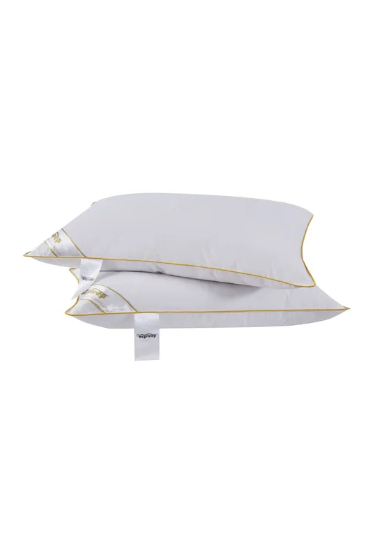 Ezysleep Luxury Goose Feather & Down Pillow - Set of 2 in White White