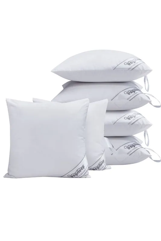 Ezysleep X2 Goose Feather & Down Cushion Inner Pads in White Size: 45cm x 45cm - White