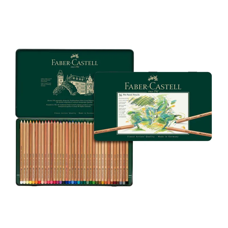 Faber Castell : Pitt Pastel Pencil : Metal Tin Set of 36