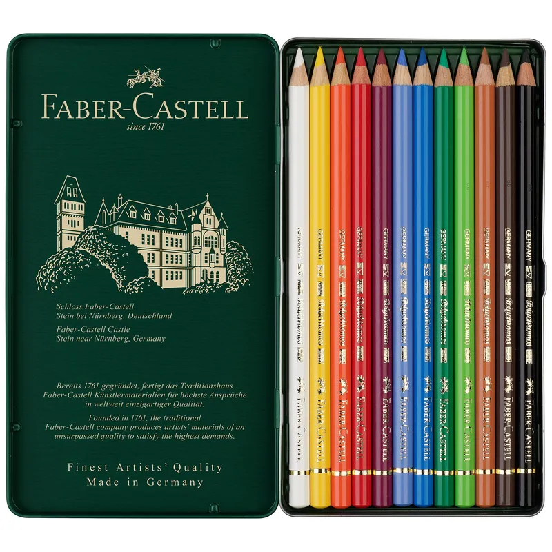 Faber Castell Polychromos Artists Pencils - Set of 12