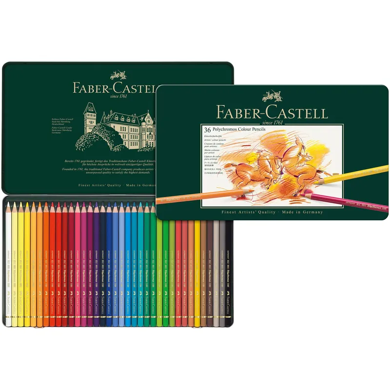 Faber Castell : Polychromos Pencil : Metal Tin Set of 36