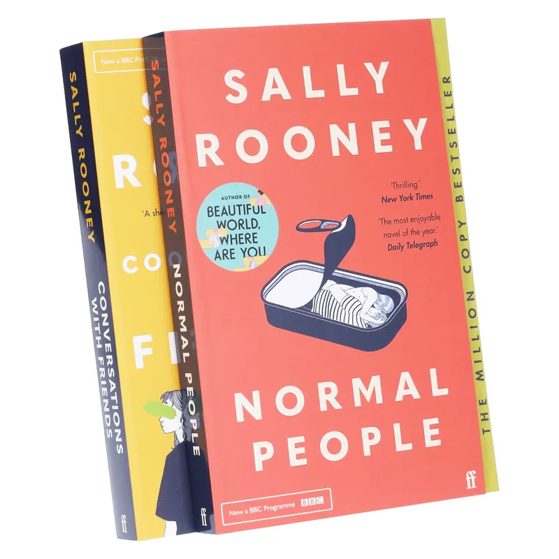 Faber Sally Rooney 2 Book Set – Conversations with Friends & Normal People Literary Fiction Collection