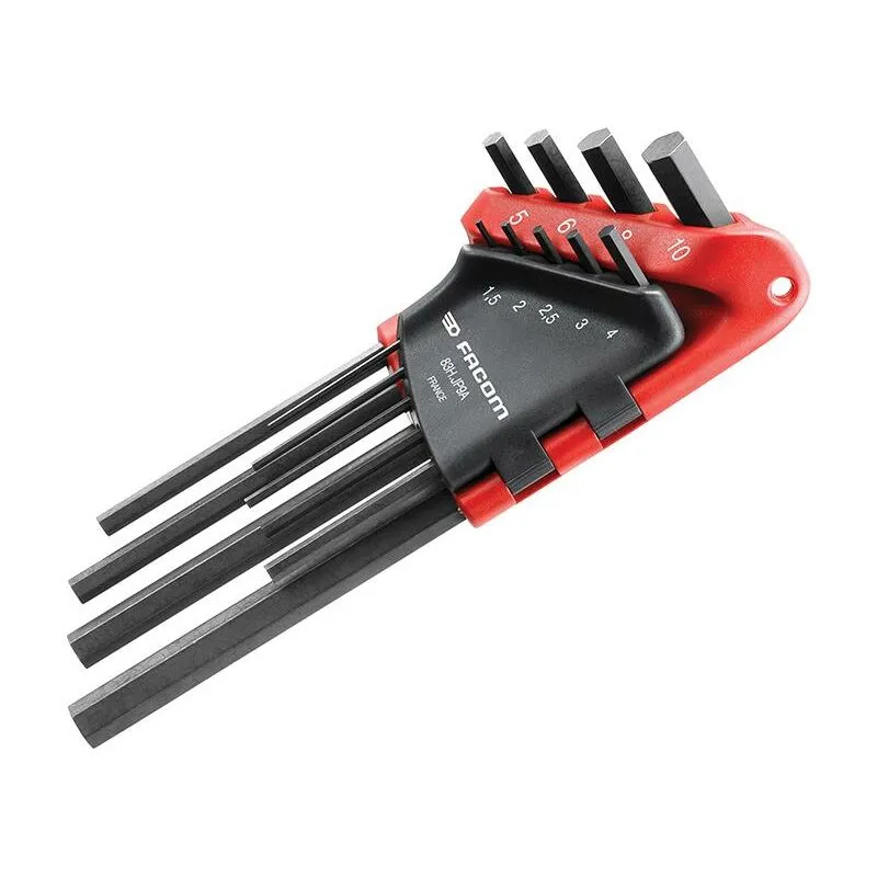 Facom 9 Piece Long Hexagon Allen Key Set Metric