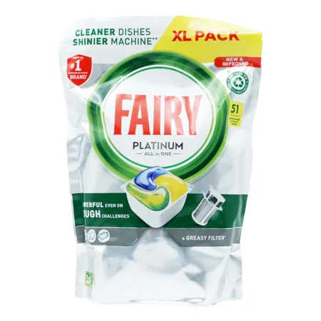 Fairy All In One Platinum Dishwashing Tabs - 51 pcs