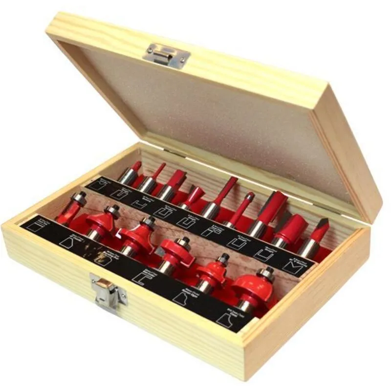 Faithfull FAIRBS15 1/2in Tct Router Bit Set, 15 Piece