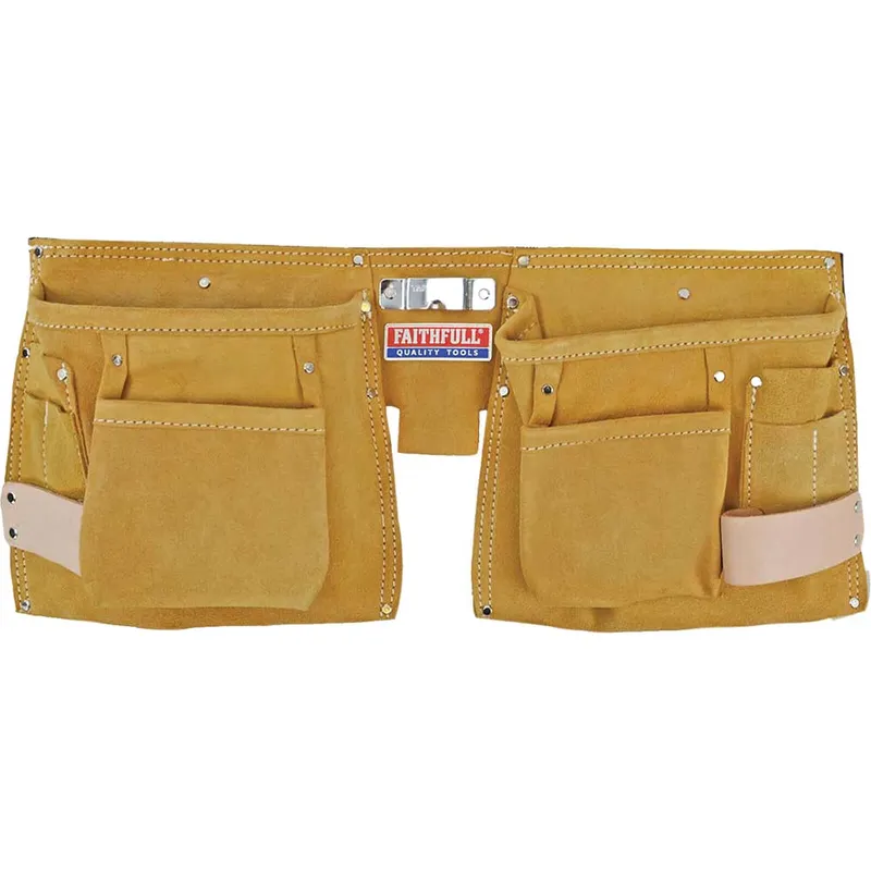 Faithfull FAIDTNP3 Double Tool & Nail Pouch