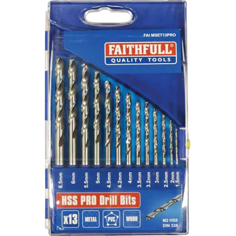Faithfull 13 Piece Hss Drill Bit Set