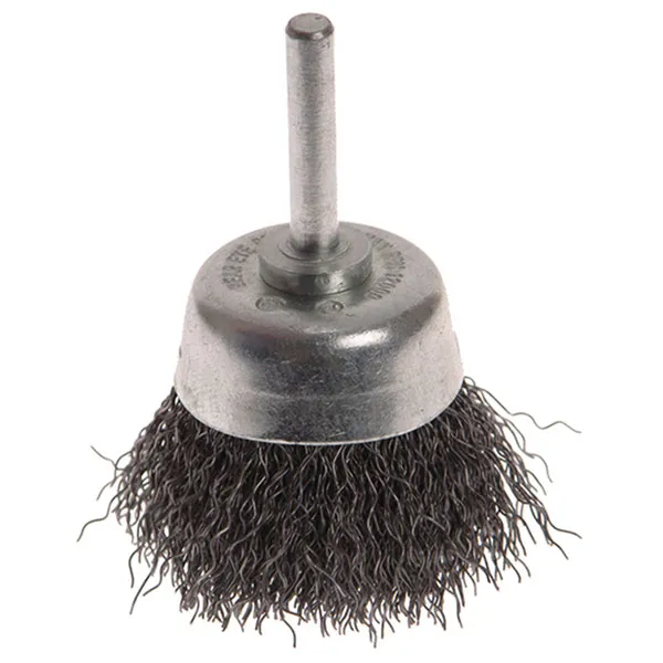 Faithfull Crimped Wire Cup Brush 50mm 6mm Shank